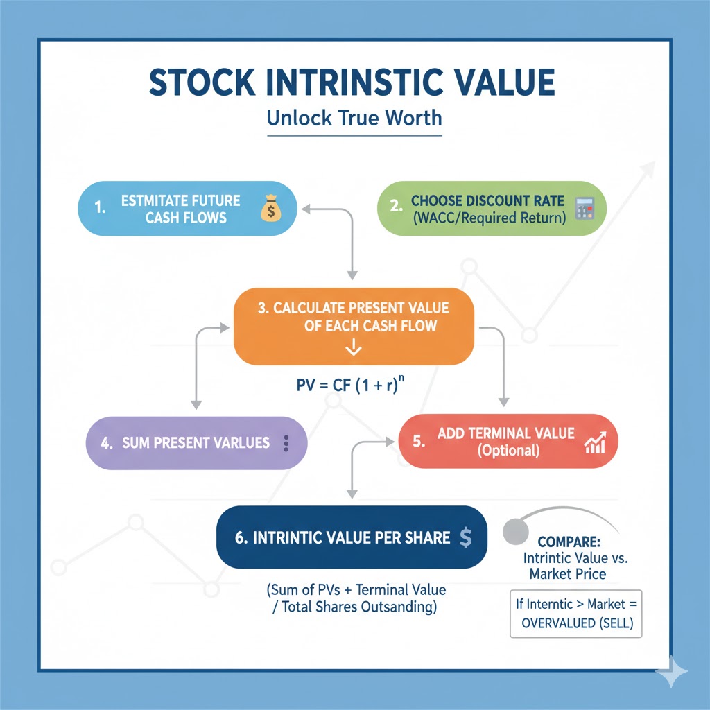 How To Calculate Intrinsic Value Of The Stock (Beginner-Friendly Guide) how to calculate intrinsic value of a share